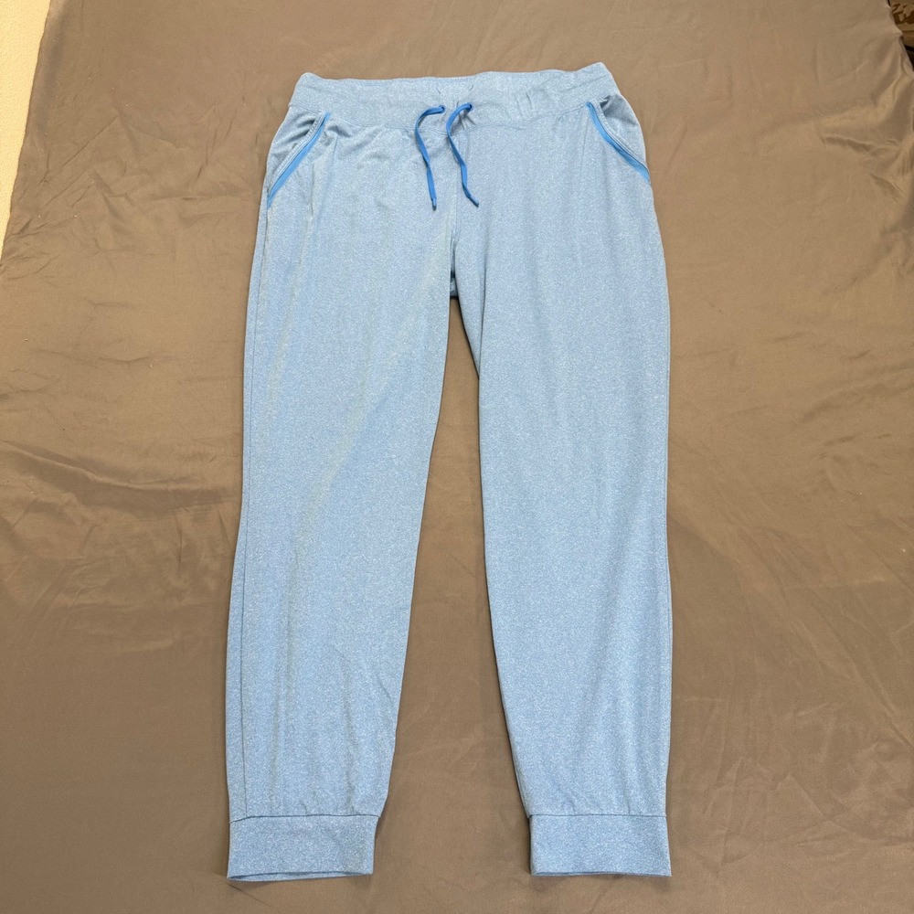 Columbia PFG Women Joggers Blue Heathered Soft Fishing Pants FL0126 Large